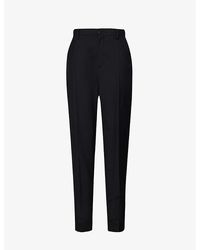 Undercover - Band-patch Regular-fit Tapered-leg Mid-rise Wool Trousers - Lyst