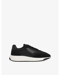 Reiss - Emmett Low-Top Leather-Suede Trainers - Lyst