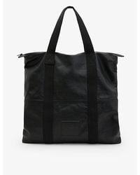 AllSaints - Afan Leather Tote Bag - Lyst