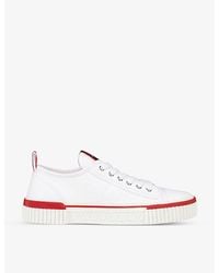 Christian Louboutin - Pedro Junior Cotton-canvas Low-top Trainers - Lyst