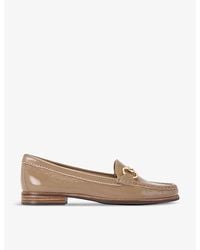 Carvela Kurt Geiger - Click Snaffle-Trim Flat Leather Loafers - Lyst