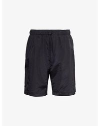 Loewe - Brand-patch Regular-fit Silk-blend Shorts - Lyst