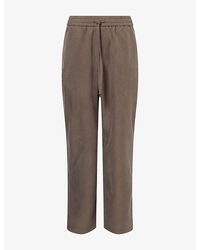 The Couture Club - Cupro Panelled Woven Trousers - Lyst
