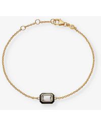 Astley Clarke - Flare 18ct Yellow Gold-plated Vermeil Sterling-silver And White Topaz Bracelet - Lyst