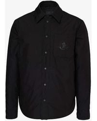 Moncler - Galinhas Shirt Brand-patch Regular-fit Cotton-blend Down Jacket - Lyst