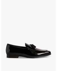 Ted Baker - Erolll Tassel-embellished Patent-leather Loafers - Lyst