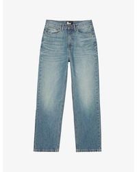 The Kooples - Straight-Cut Relaxed-Fit High-Rise Denim Jeans - Lyst