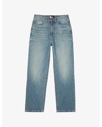 The Kooples - Straight-Cut Relaxed-Fit High-Rise Denim Jeans - Lyst