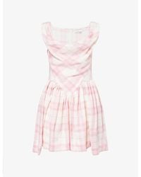 Vivienne Westwood - Sunday Check Wool-Blend Mini Dress - Lyst