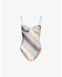 Faithfull The Brand - Gabriella Striped Swimsuit - Lyst