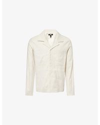 PAIGE - Latigo Spread-Collar Woven Jacket - Lyst