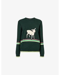 JW Anderson - Sheep Intarsia Cotton Knit Jumper - Lyst