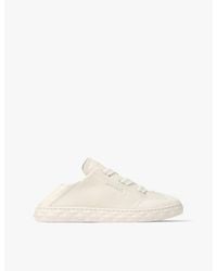 Jimmy Choo - Diamond Light Leather Low-Top Trainers - Lyst