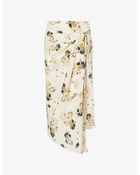Isabel Marant - Faniry Floral-Print Silk-Blend Midi Skirt - Lyst