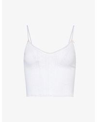 Cou Cou Intimates - The Cami V-neck Organic-cotton Top X - Lyst