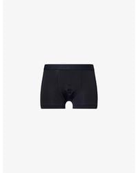 Hanro - Micro-Touch Branded-Waistband Stretch-Jersey Trunks - Lyst