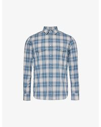 Tom Ford - Grand Western Checked Regular-fit Cotton Shirt - Lyst