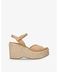 Pedro Garcia - Doina Wedge-Heel Suede Sandals - Lyst