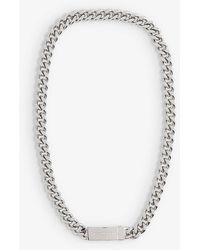 DSquared² - Brand-engraved Brass Necklace - Lyst