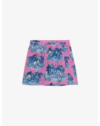Zadig & Voltaire - Jadys Floral-Print Woven Mini Skirt - Lyst