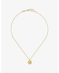 Missoma - December Birthstone 18Ct Vermeil Plated Sterling Pendant Necklace - Lyst