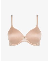Chantelle - Norah Covering Full-Cup Stretch-Woven Bra - Lyst