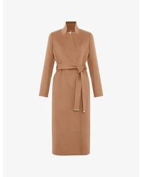 Phase Eight - Charlotte Tie-Belt Wool-Blend Coat - Lyst