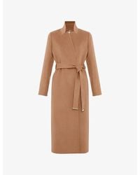 Phase Eight - Charlotte Tie-Belt Wool-Blend Coat - Lyst