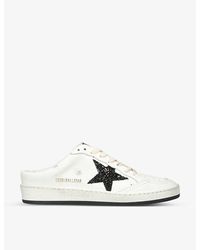 Golden Goose - Ballstar 10283 Logo-print Faux-leather Low-top Slip-on Trainers - Lyst