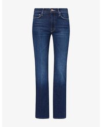 Mother - The Weekender Flared Cotton-Blend Jeans - Lyst