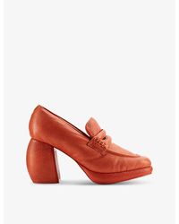 Clarks X Martine Rose - Martine Rose X Clarks Loafer 1 Leather-Blend Heeled Loafers - Lyst