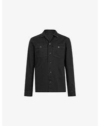 AllSaints - Spotter Patch-Pocket Slim-Fit Cotton Overshirt - Lyst