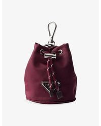 Prada - Speedrock Mini Icon Re-Nylon Bag Charm - Lyst