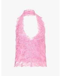 Jaded London - Roswen Lace Woven Corset Top - Lyst