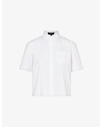 Theory - Patch-pocket Stretch Cotton-blend Shirt - Lyst