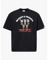 A Bathing Ape - Bape X Disney Baby Milo Mickey & Friends Graphic Cotton-Jersey T-Shirt - Lyst