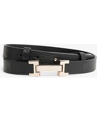 Reiss - Hayley Hinged-buckle Leather Belt - Lyst