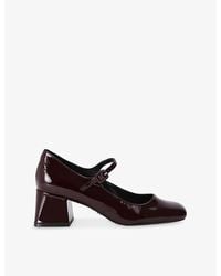 Steve Madden - Darcey Patent-Leather Mary-Jane Courts - Lyst