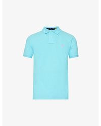 Polo Ralph Lauren - Embroidered-logo Regular-fit Cotton-piqué Polo Shirt - Lyst