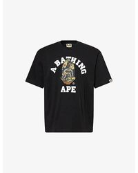 A Bathing Ape - 1St Camo Shark Graphic-Print Cotton T-Shirt - Lyst