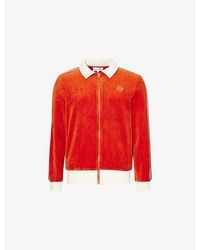 Sergio Tacchini - Monte Contrast-Stripe Velour Track Jacket - Lyst