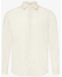 CHE - Long-sleeved Curved-hem Linen Shirt Xx - Lyst