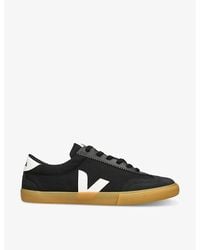 Veja - Volley V-logo Canvas Low-top Trainers - Lyst