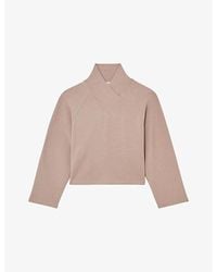 Reiss - Nova Shawl-Collar Stretch-Jersey Jumper - Lyst