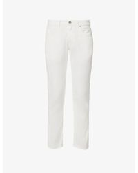 Eleventy - Five-pocket Regular-fit Slim-leg Linen Trousers - Lyst