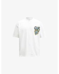 AllSaints - Writher Short-Sleeve Crewneck Cotton-Jersey T-Shirt - Lyst