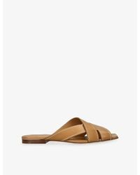 Tod's - Intrecciato Leather Sandals - Lyst