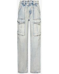 Isabel Marant - Heilani Patch-pocket Straight-leg Mid-rise Jeans - Lyst