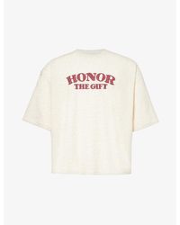 Honor The Gift - High Stripe Graphic-print Woven T-shirt - Lyst