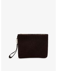 Whistles - Avah Zipped Suede Clutch - Lyst